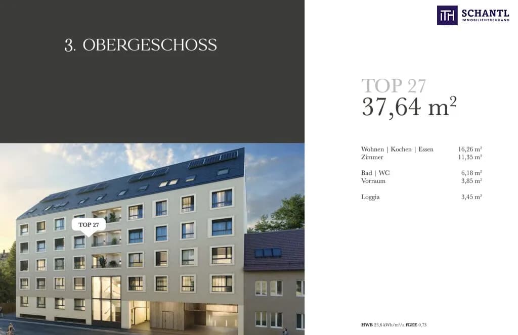 2-Zimmer-Wohnung kaufen in Graz – 37,64 m², € 228.256 – Bild 3 von 10