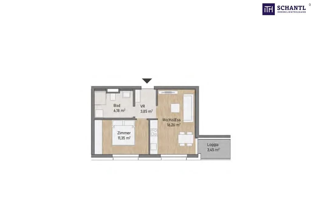 2-Zimmer-Wohnung kaufen in Graz – 37,64 m², € 228.256 – Bild 8 von 10