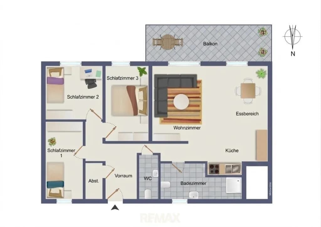 4-Zimmer-Wohnung kaufen in Graz-Umgebung – 84,18 m², € 289.000 – Bild 2 von 22