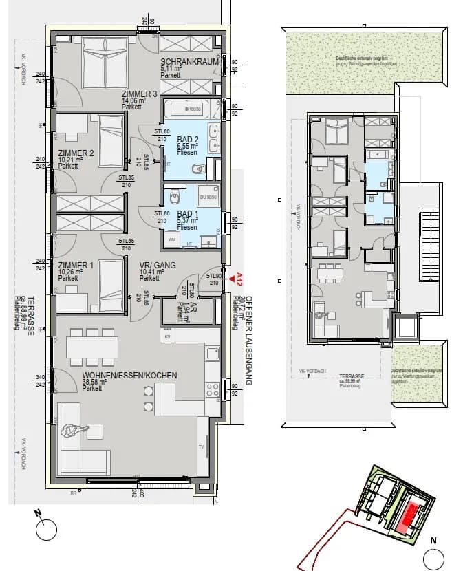 4-Zimmer-Wohnung kaufen in Graz – 102,76 m², € 996.800 – Bild 4 von 5