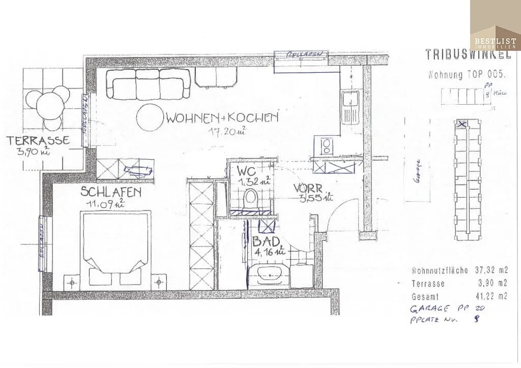 2-Zimmer-Wohnung kaufen in Baden – 37,52 m², € 149.900 – Bild 13 von 13
