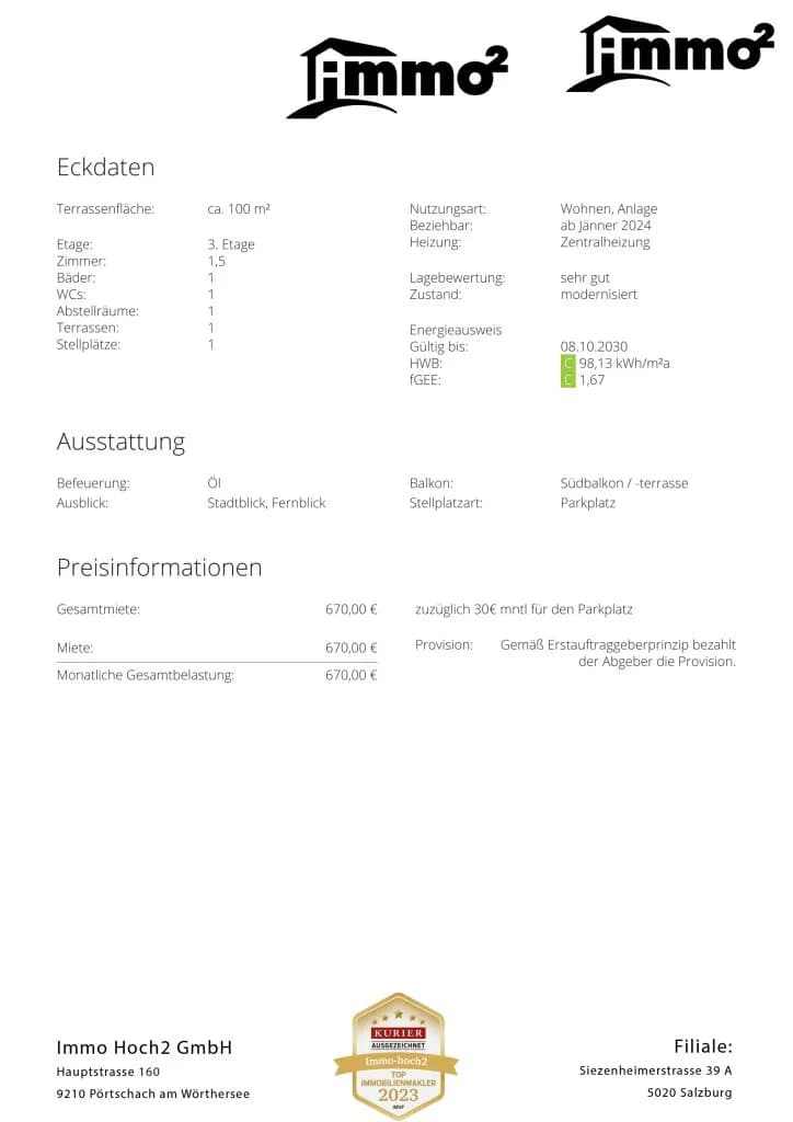 1-Zimmer-Wohnung mieten in Villach – 28 m², € 750 – Bild 21 von 30