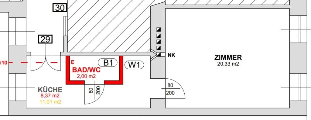 1-Zimmer-Wohnung kaufen in Wien – 31,32 m², € 98.900 – Bild 7 von 7