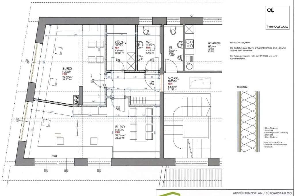 2-Zimmer-Gewerbeimmobilie mieten in Vöcklabruck – 72 m², € 1.125 – Bild 7 von 8