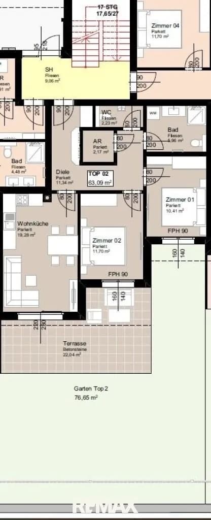 3-Zimmer-Wohnung kaufen in Liezen – 62,08 m², € 335.000 – Bild 6 von 7