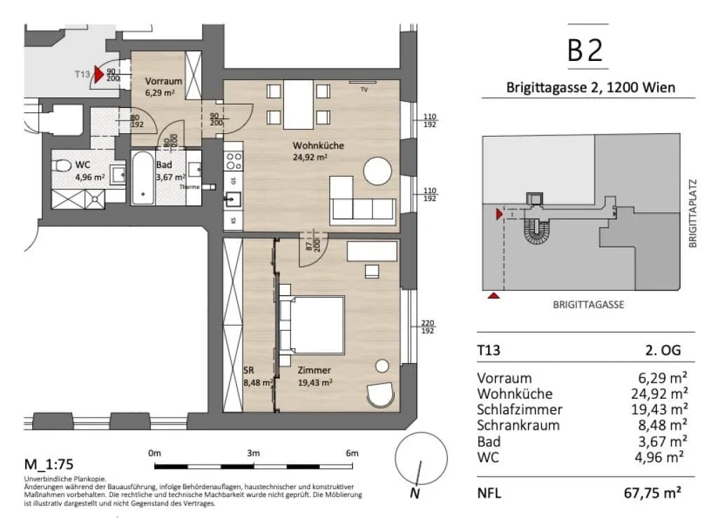 2-Zimmer-Wohnung kaufen in Wien – 68,5 m², € 249.000 – Bild 19 von 21