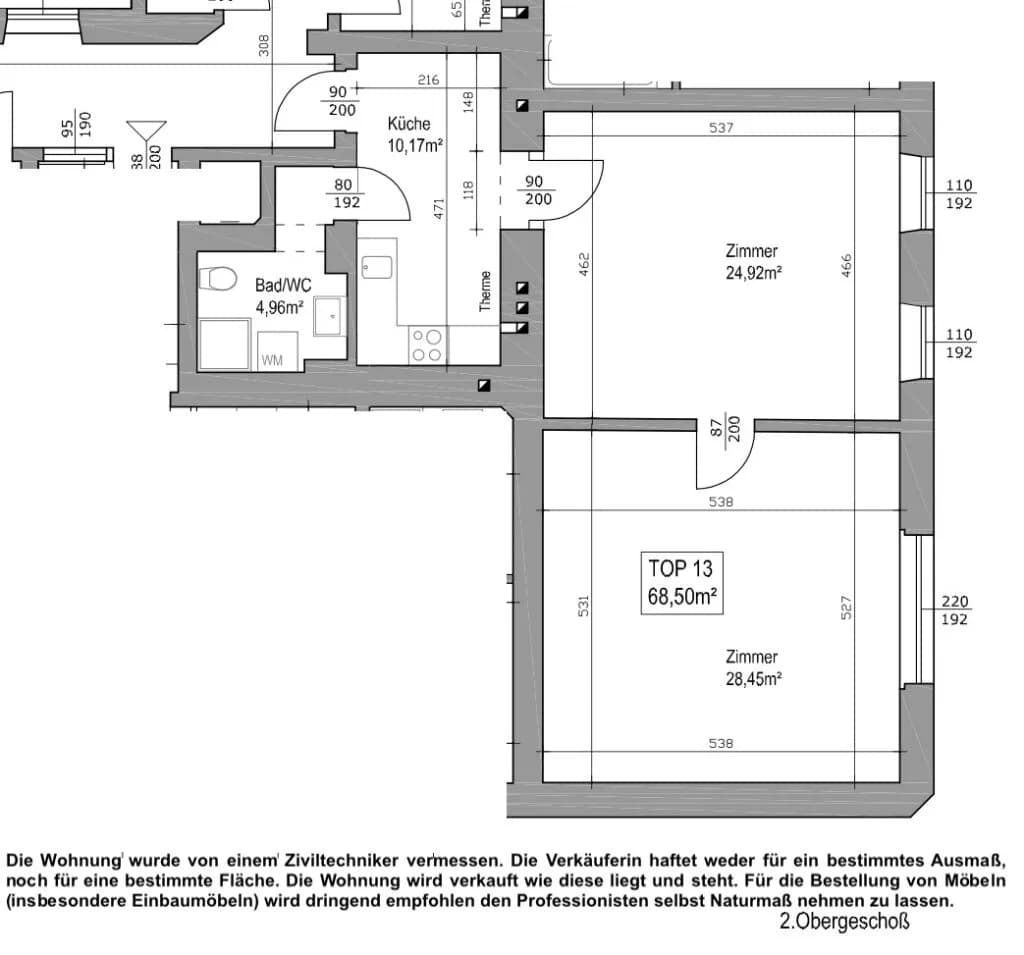 2-Zimmer-Wohnung kaufen in Wien – 68,5 m², € 249.000 – Bild 20 von 21