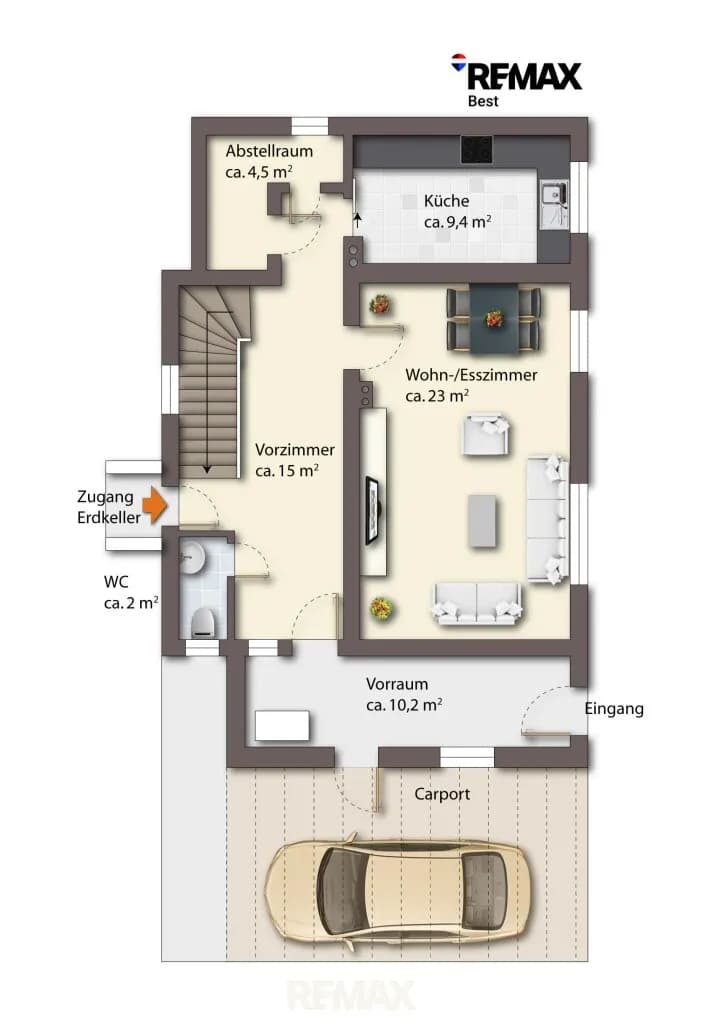 5-Zimmer-Haus kaufen in Mistelbach – 121,8 m², € 198.500 – Bild 38 von 54