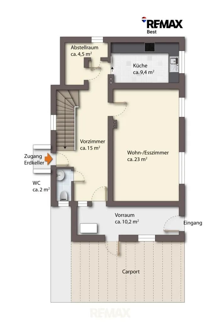 5-Zimmer-Haus kaufen in Mistelbach – 121,8 m², € 198.500 – Bild 39 von 54