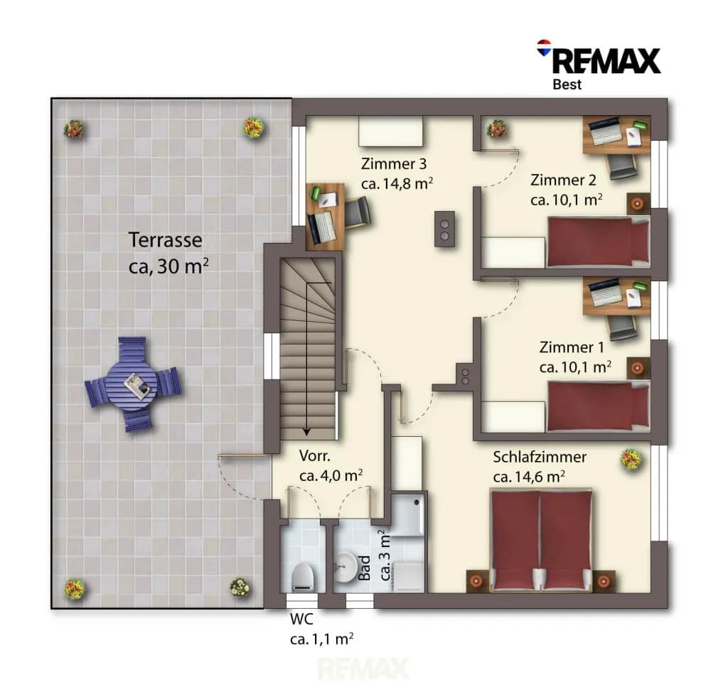 5-Zimmer-Haus kaufen in Mistelbach – 121,8 m², € 198.500 – Bild 40 von 54