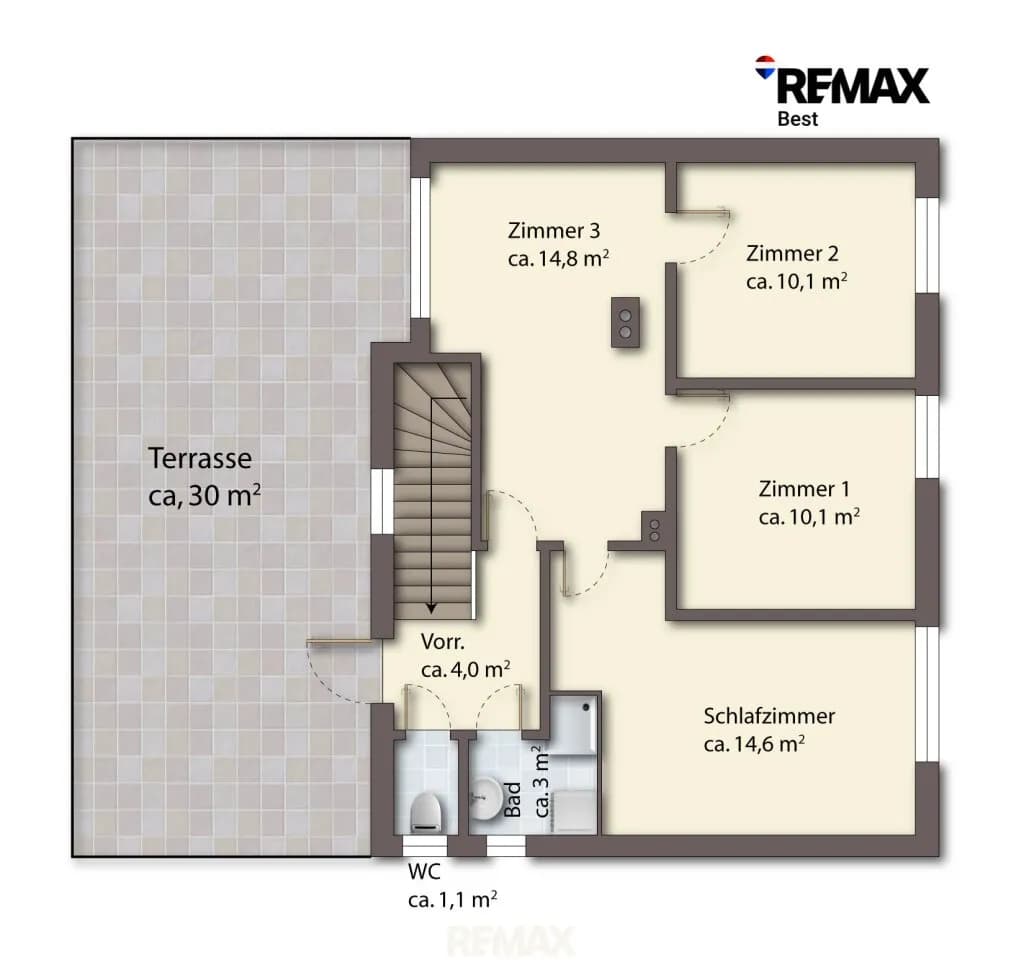5-Zimmer-Haus kaufen in Mistelbach – 121,8 m², € 198.500 – Bild 41 von 54