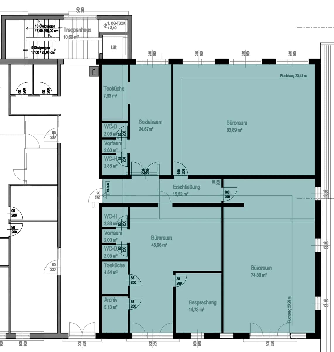 Gewerbeimmobilie mieten in Salzburg-Umgebung – 295 m², € 4.042 – Bild 3 von 7
