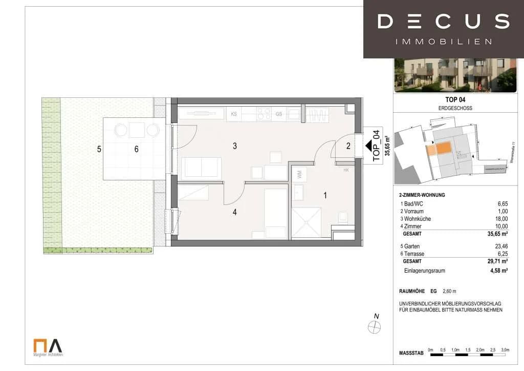 2-Zimmer-Wohnung mieten in Mödling – 35,65 m², € 825 – Bild 19 von 19