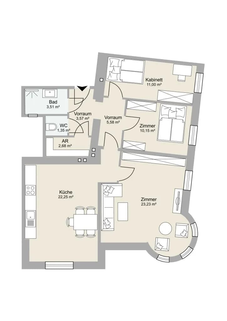 4-Zimmer-Wohnung kaufen in Wien – 83,32 m², € 448.000 – Bild 15 von 15