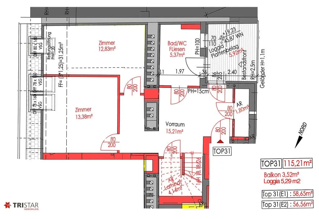 3-Zimmer-Wohnung kaufen in Wien – 115,21 m², € 799.000 – Bild 24 von 25