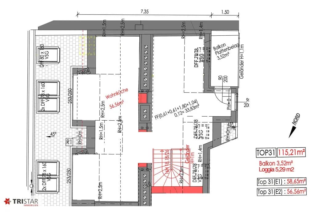 3-Zimmer-Wohnung kaufen in Wien – 115,21 m², € 799.000 – Bild 25 von 25