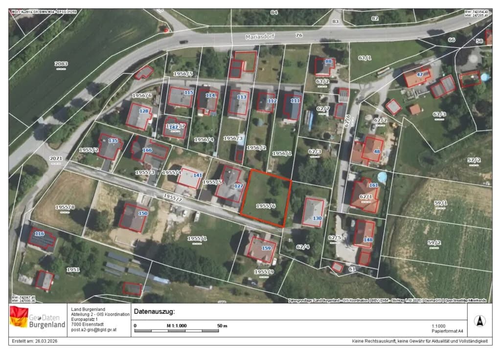 Grundstück kaufen in Oberwart – 699 m², € 35.000 – Bild 6 von 7