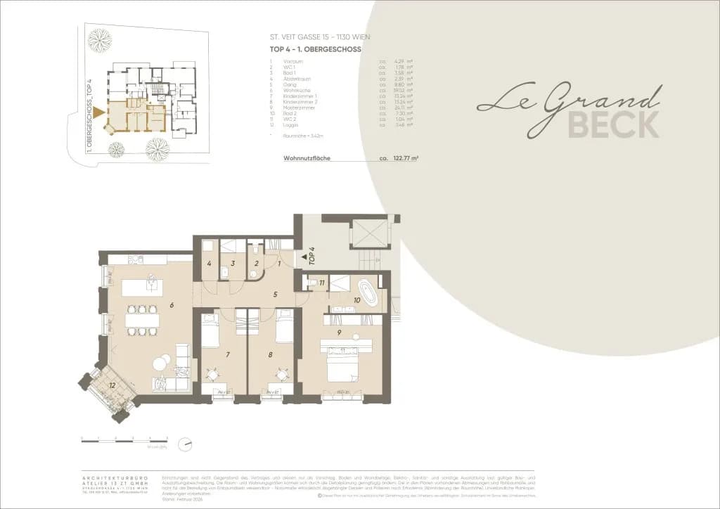 4-Zimmer-Wohnung kaufen in Wien – 119,29 m², € 1.278.800 – Bild 9 von 9
