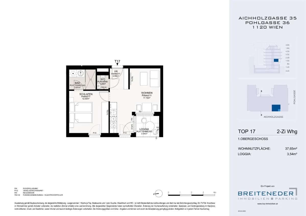 2-Zimmer-Wohnung kaufen in Wien – 37,65 m², € 264.000 – Bild 5 von 8
