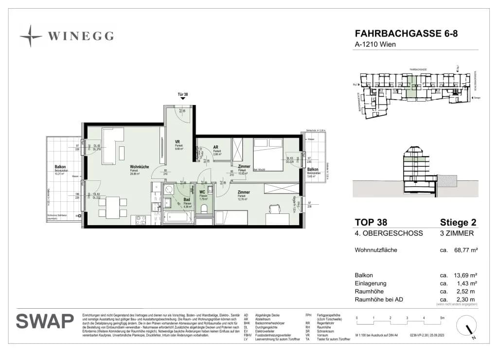 Immobilie kaufen in Wien – 68,77 m², € 484.900 – Bild 33 von 33