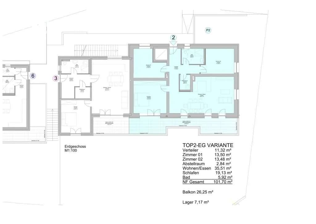 4-Zimmer-Wohnung kaufen in Voitsberg – 102 m², € 415.000 – Bild 3 von 3