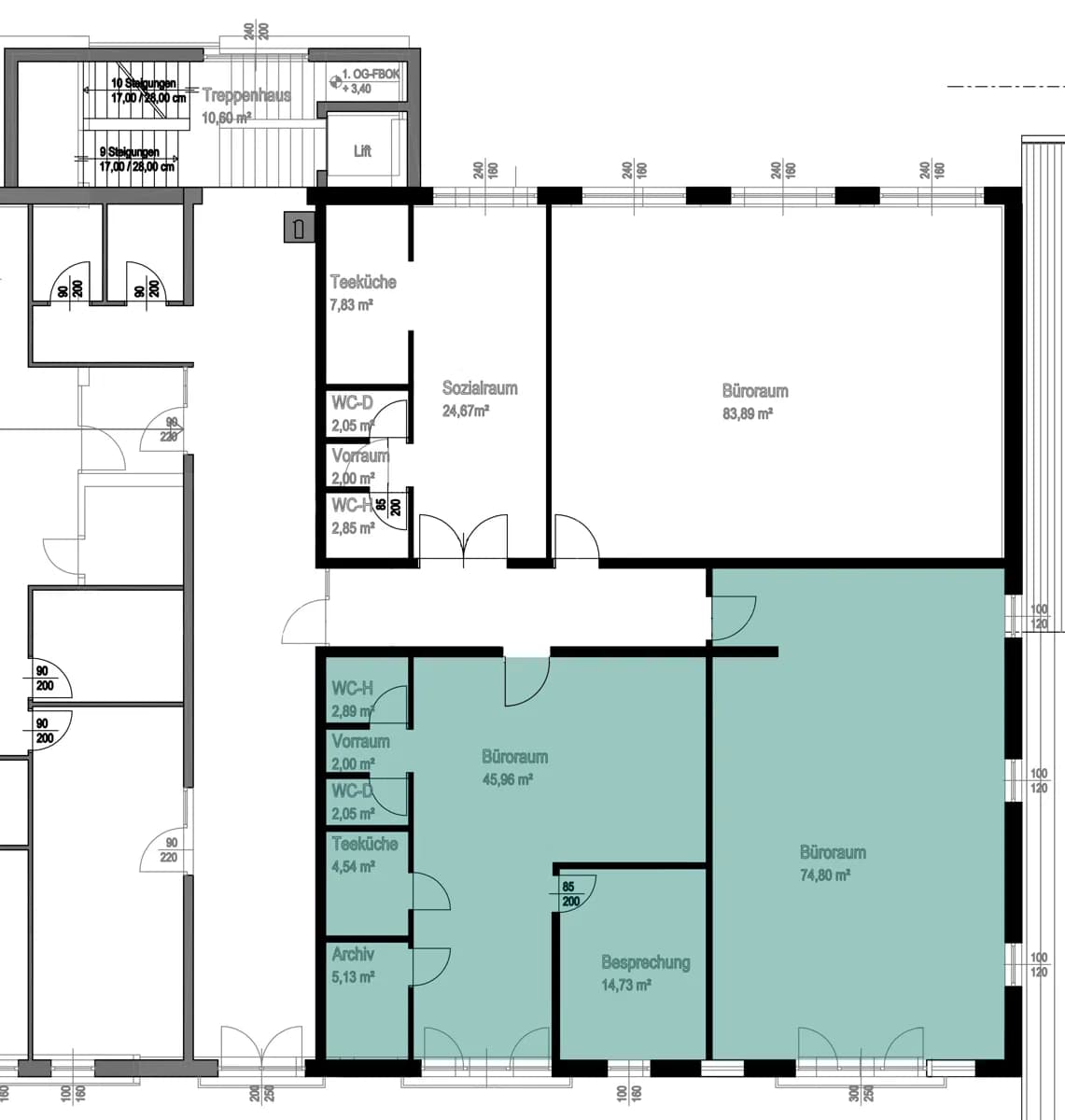 Gewerbeimmobilie mieten in Salzburg-Umgebung – 152 m², € 2.084 – Bild 8 von 8