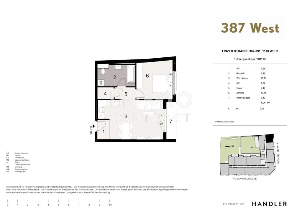 2-Zimmer-Wohnung kaufen in Wien – 50,07 m², € 306.500 – Bild 9 von 9