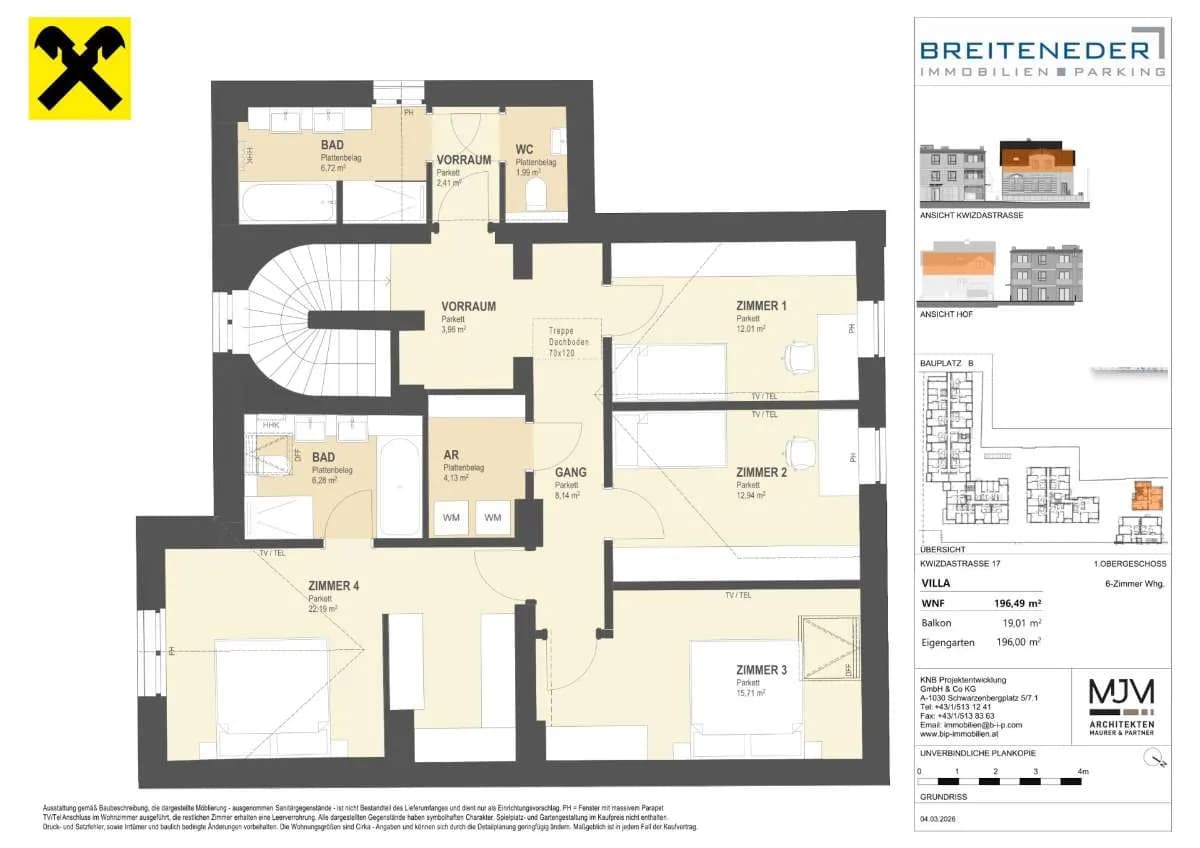 7-Zimmer-Haus kaufen in Korneuburg – 196,49 m², € 1.210.200 – Bild 3 von 3