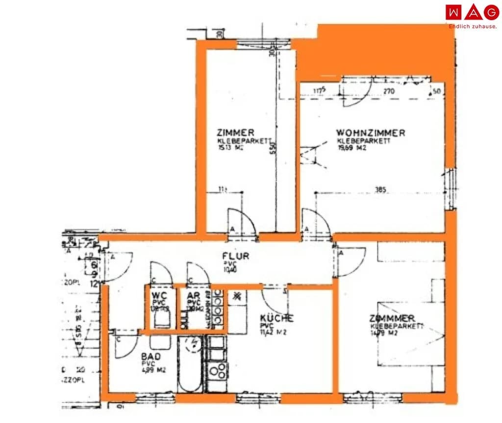 3-Zimmer-Wohnung mieten in Voitsberg – 84,4 m², € 675 – Bild 9 von 9