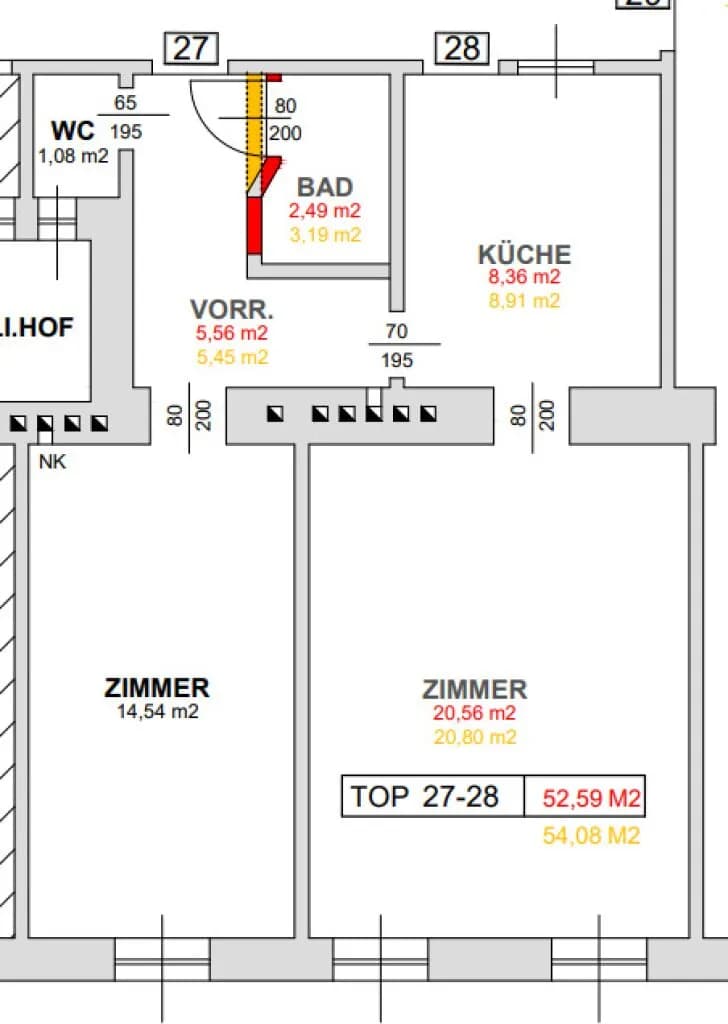 2-Zimmer-Wohnung kaufen in Wien – 52,73 m², € 184.900 – Bild 22 von 22