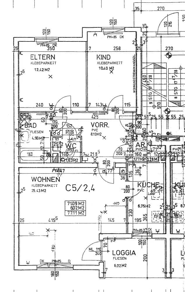 3-Zimmer-Wohnung mieten in Wels – 77,11 m², € 875 – Bild 2 von 4