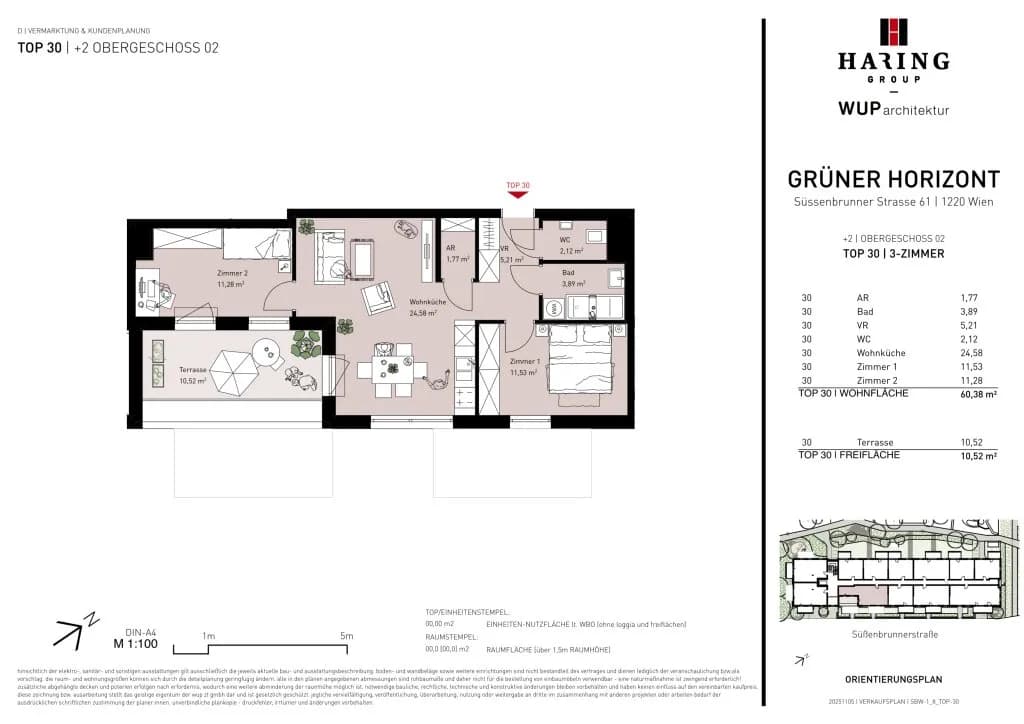 3-Zimmer-Wohnung kaufen in Wien – 60,38 m², € 376.500 – Bild 11 von 11
