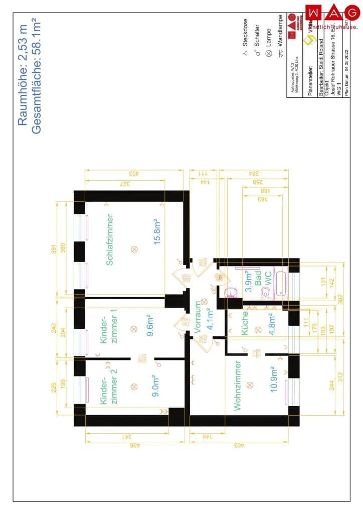 4-Zimmer-Wohnung mieten in Steyr – 60 m², € 540 – Bild 5 von 5