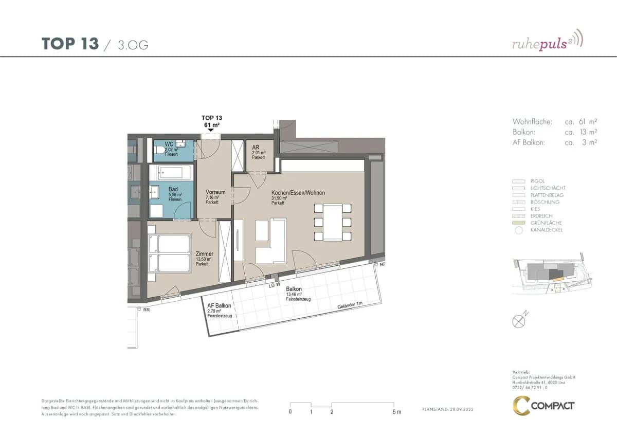 2-Zimmer-Wohnung kaufen in Linz – 61 m², € 423.000 – Bild 4 von 13