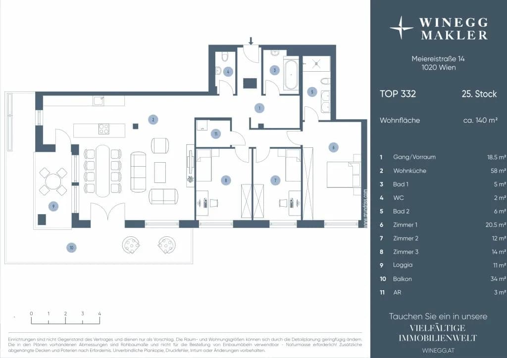 4-Zimmer-Wohnung kaufen in Wien – 140 m², € 2.690.000 – Bild 30 von 30