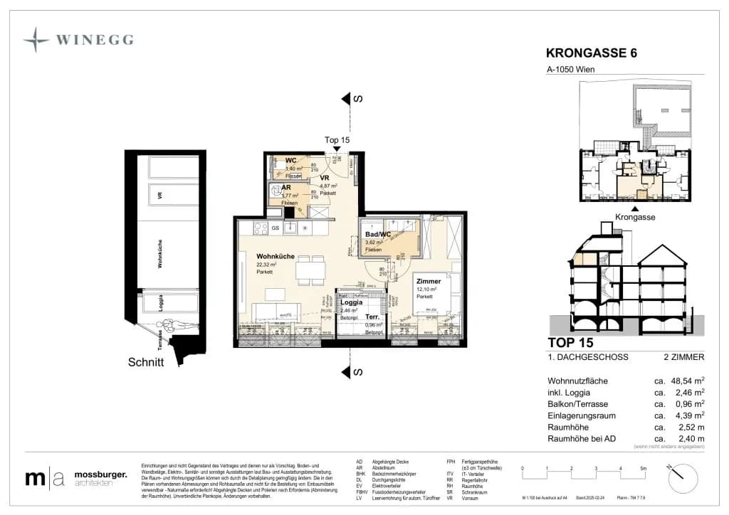 2-Zimmer-Wohnung kaufen in Wien – 46,08 m², € 545.000 – Bild 17 von 17
