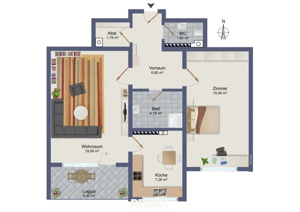 2-Zimmer-Wohnung kaufen in Graz-Umgebung – 56,03 m², € 127.500 – Bild 13 von 13