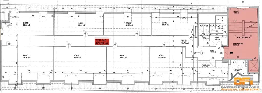 Gewerbeimmobilie mieten in Wien – 473 m², € 5.436 – Bild 15 von 17