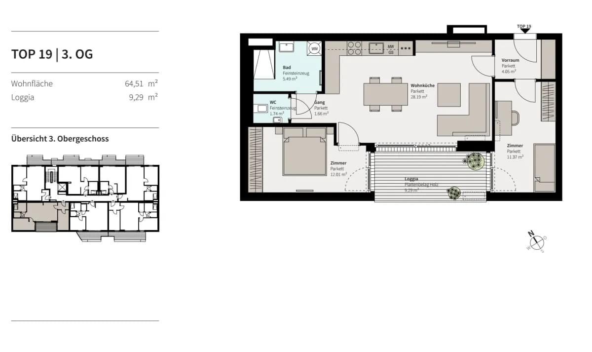 3-Zimmer-Wohnung kaufen in Wien – 64,51 m², € 399.000 – Bild 17 von 21