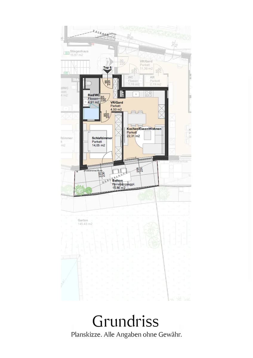 2-Zimmer-Wohnung kaufen in Mödling – 45 m², € 395.000 – Bild 10 von 10