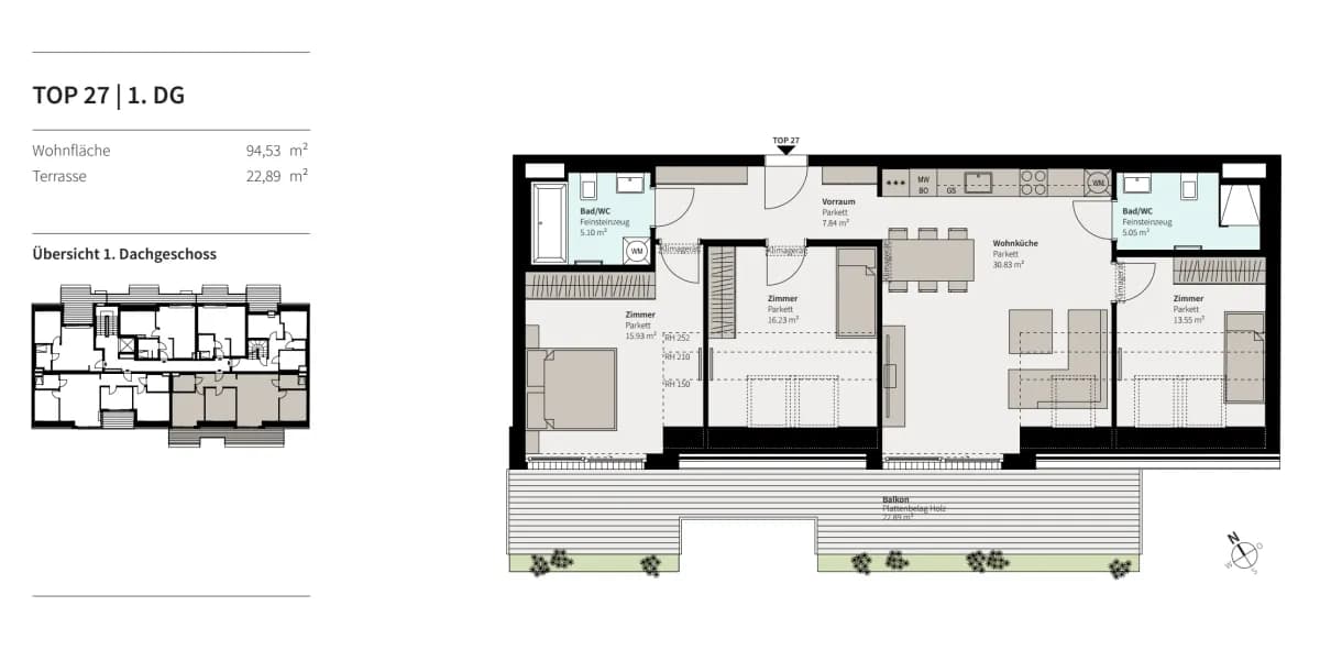 4-Zimmer-Wohnung kaufen in Wien – 94,52 m², € 625.000 – Bild 23 von 25