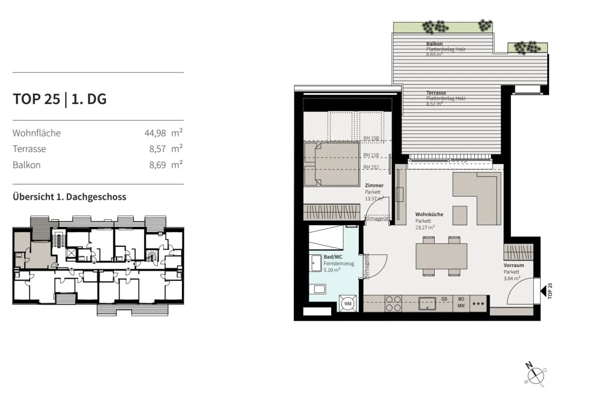 2-Zimmer-Wohnung kaufen in Wien – 44,98 m², € 295.000 – Bild 15 von 19