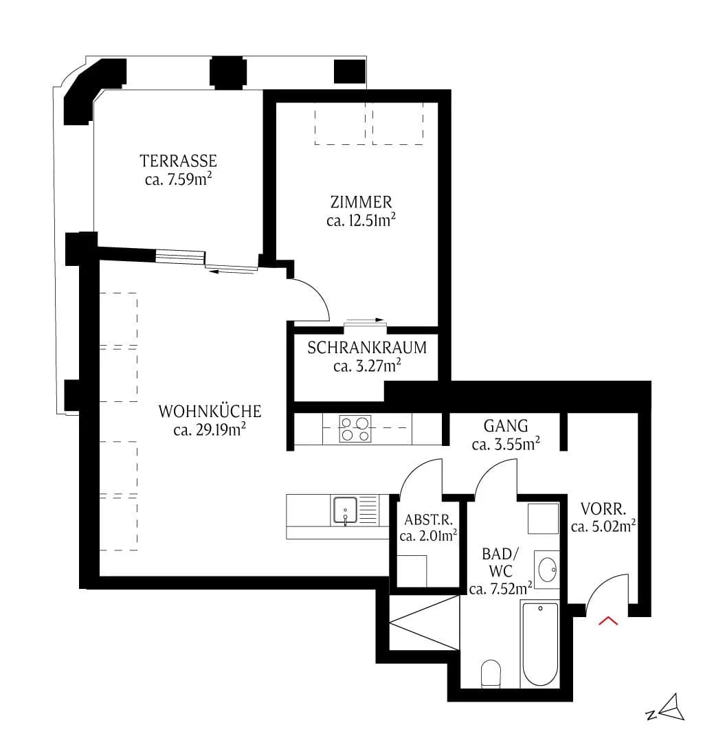 2-Zimmer-Wohnung kaufen in Wien – 63 m², € 650.000 – Bild 7 von 7