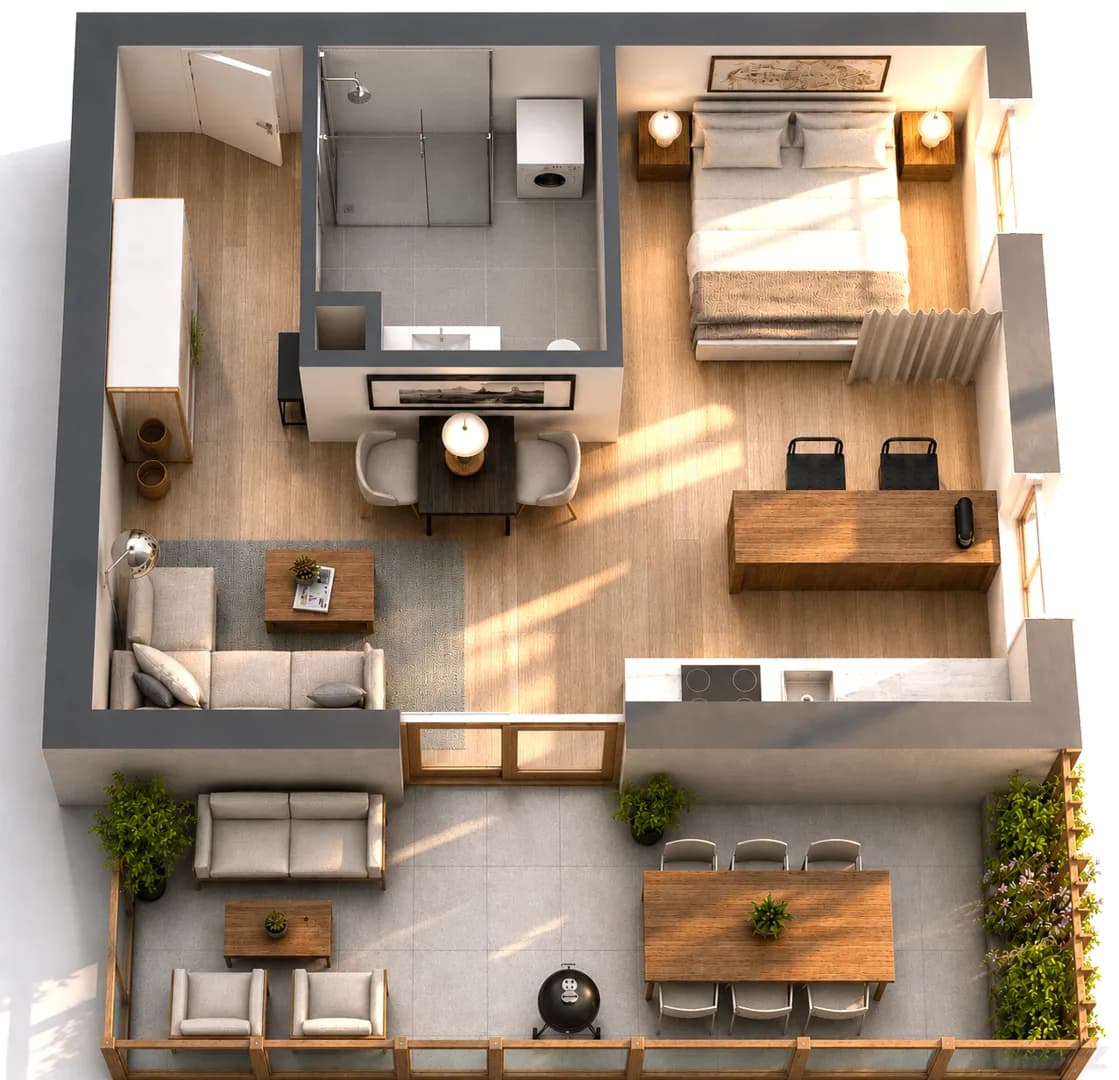 2-Zimmer-Wohnung kaufen in Hermagor – 35 m², € 294.112 – Bild 2 von 7