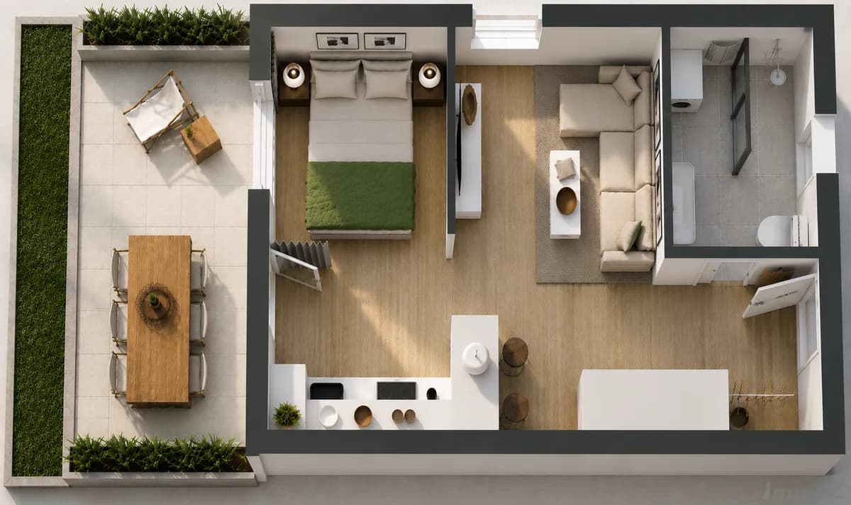 2-Zimmer-Wohnung kaufen in Hermagor – 35 m², € 294.112 – Bild 5 von 7