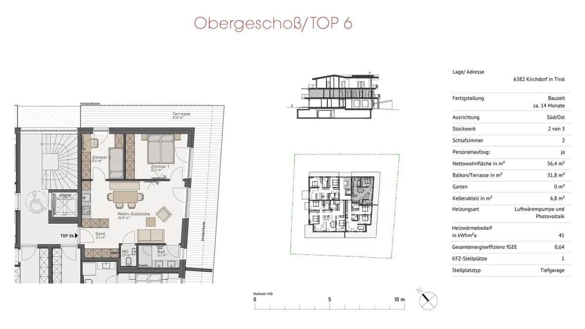 3-Zimmer-Wohnung kaufen in Kitzbühel – 56,4 m², € 570.000 – Bild 12 von 12
