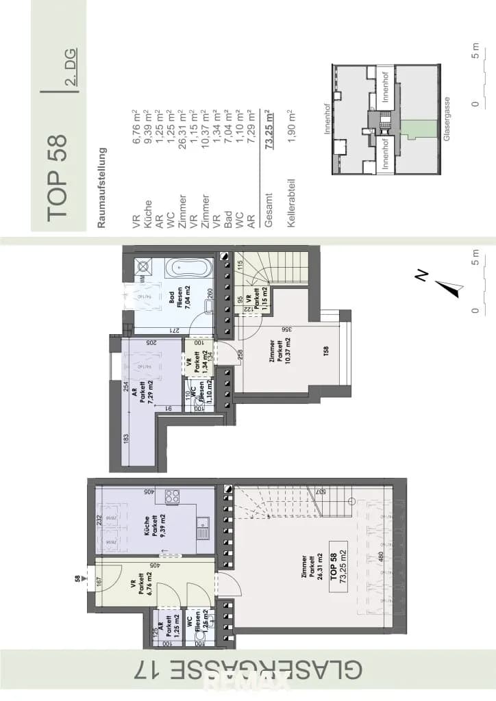 2-Zimmer-Wohnung kaufen in Wien – 73,25 m², € 574.000 – Bild 5 von 5