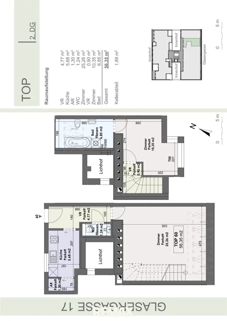 2-Zimmer-Wohnung kaufen in Wien – 56,35 m², € 474.000 – Bild 8 von 8