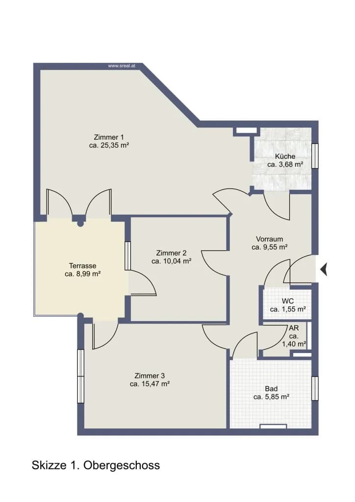 3-Zimmer-Wohnung kaufen in Graz – 73 m², € 298.000 – Bild 12 von 12
