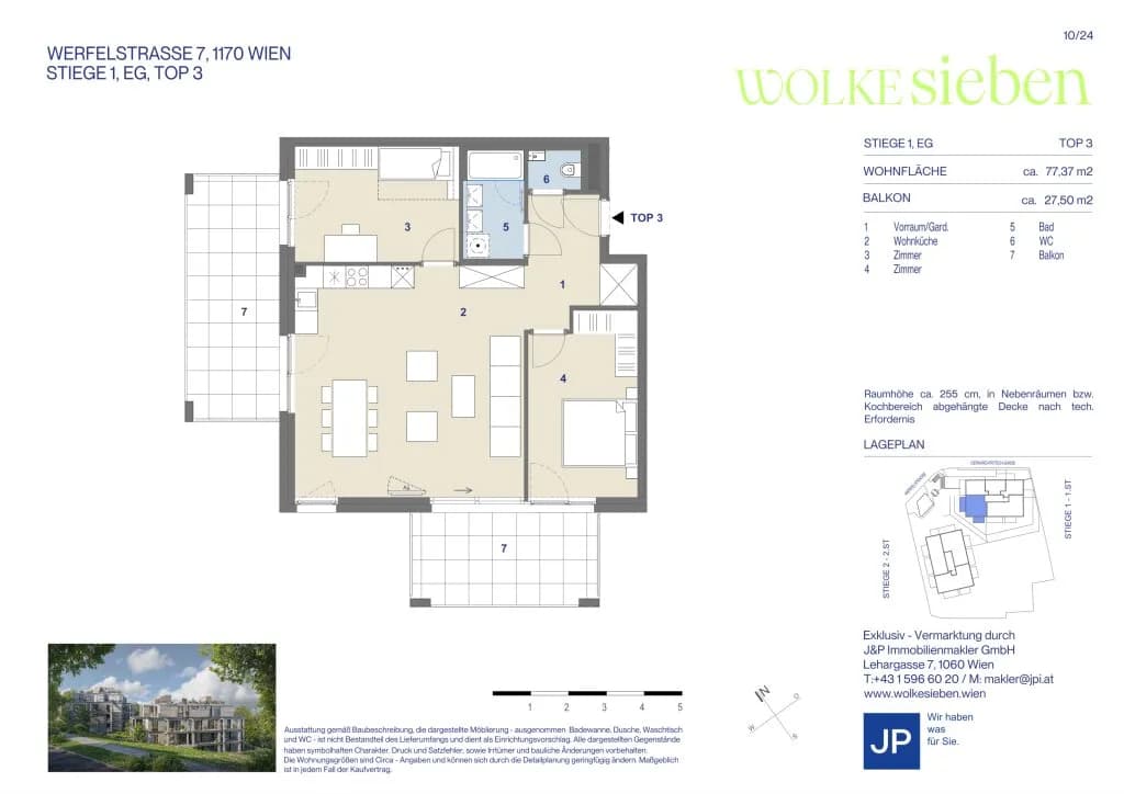 3-Zimmer-Wohnung kaufen in Wien – 77,37 m², € 779.000 – Bild 14 von 14